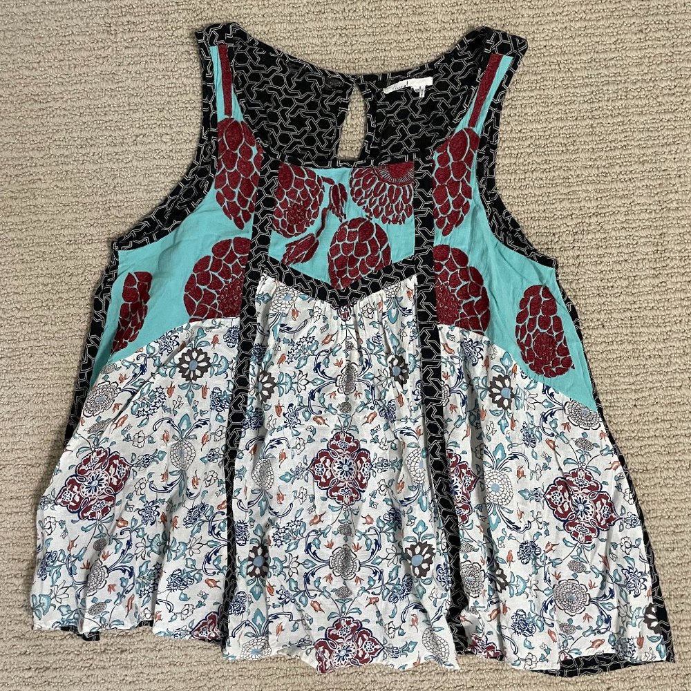 Anthropologie Bohemian Flowy Tank Top - Size 12